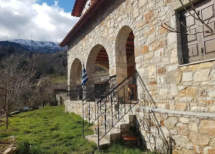 Stone Mountainhouse Near Kalavryta, North Peloponnese, Greece Nyaraló Dhoumena