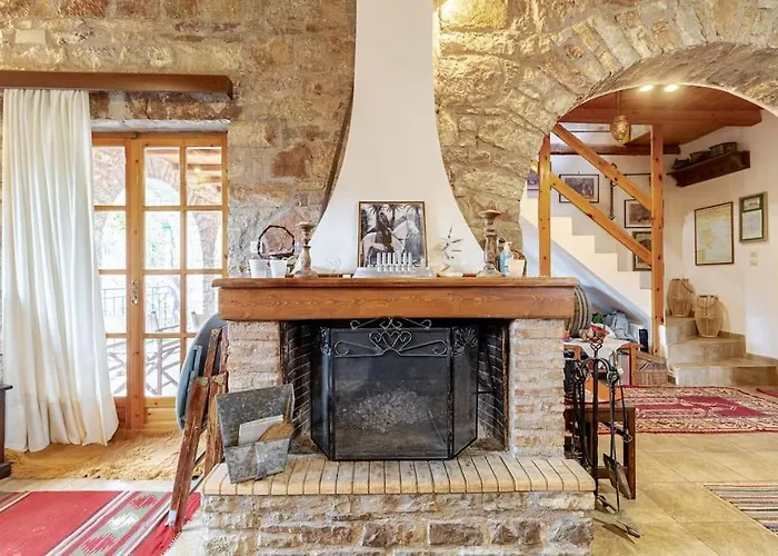 Stone Mountainhouse Near Kalavryta, North Peloponnese, Greece