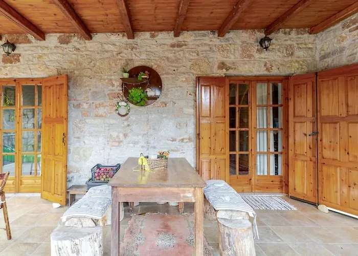 Stone Mountainhouse Near Kalavryta, North Peloponnese, Greece * Dhoumena